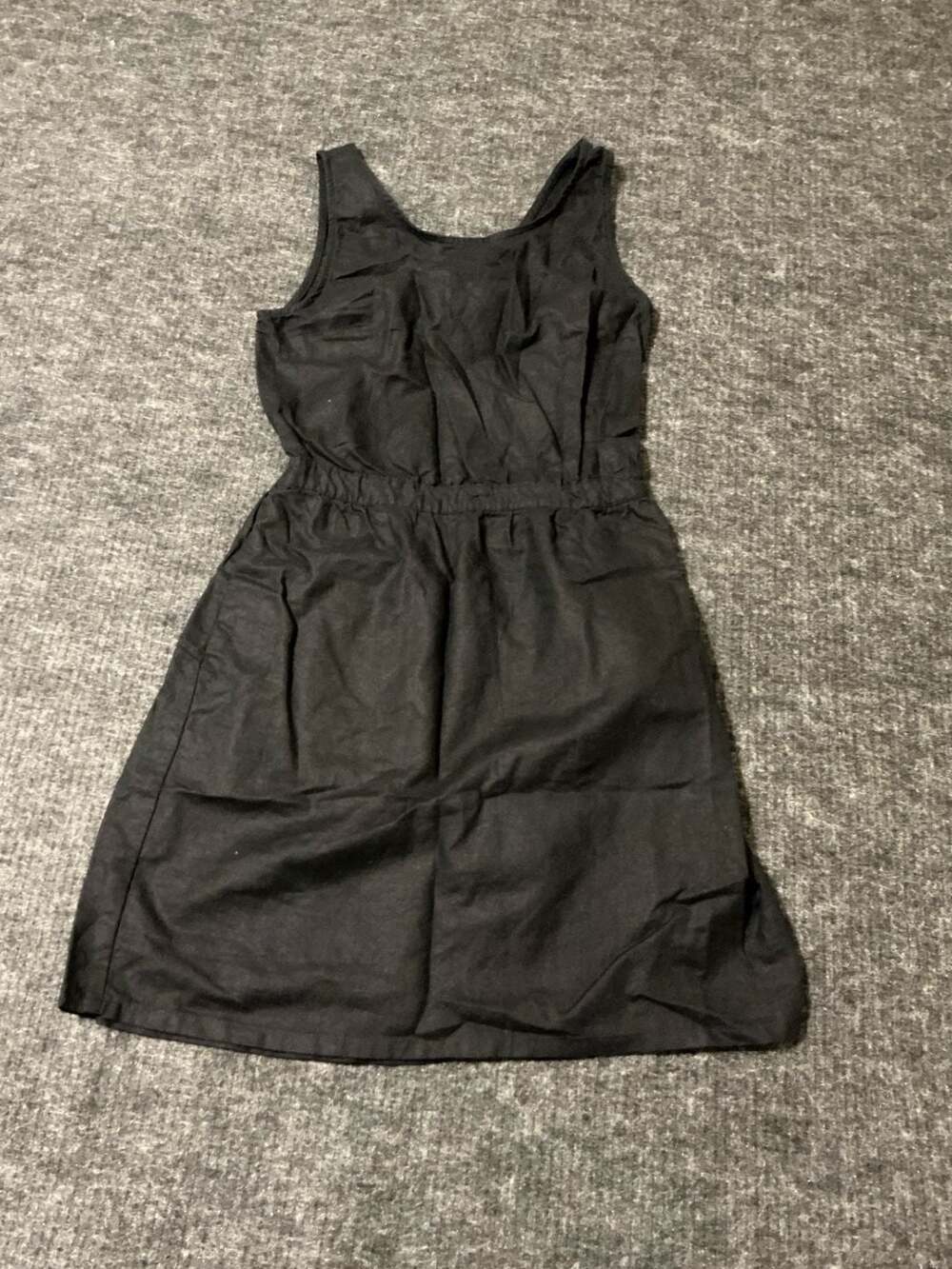 Gap Linen Blend Scoop Neck Tank Dress Womens Size XS Black